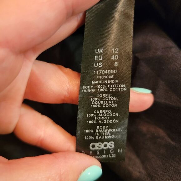 ASOS Tall Daisy Print Wrap Dress size 8 NWT - Picture 4 of 4